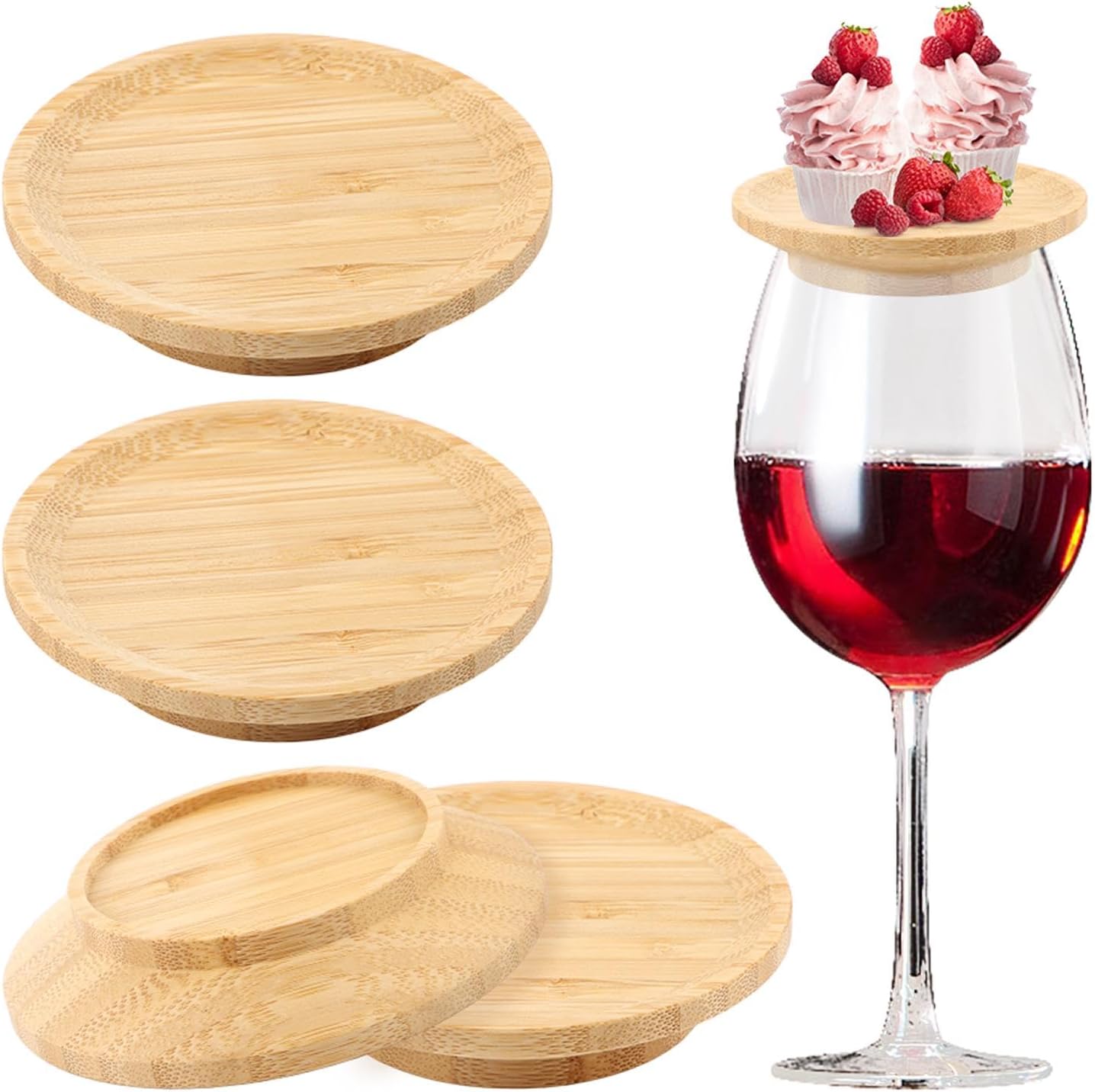 Amazon.com: Wine Glass Charcuterie Topper, 4Pcs Wine Glass Topper ...