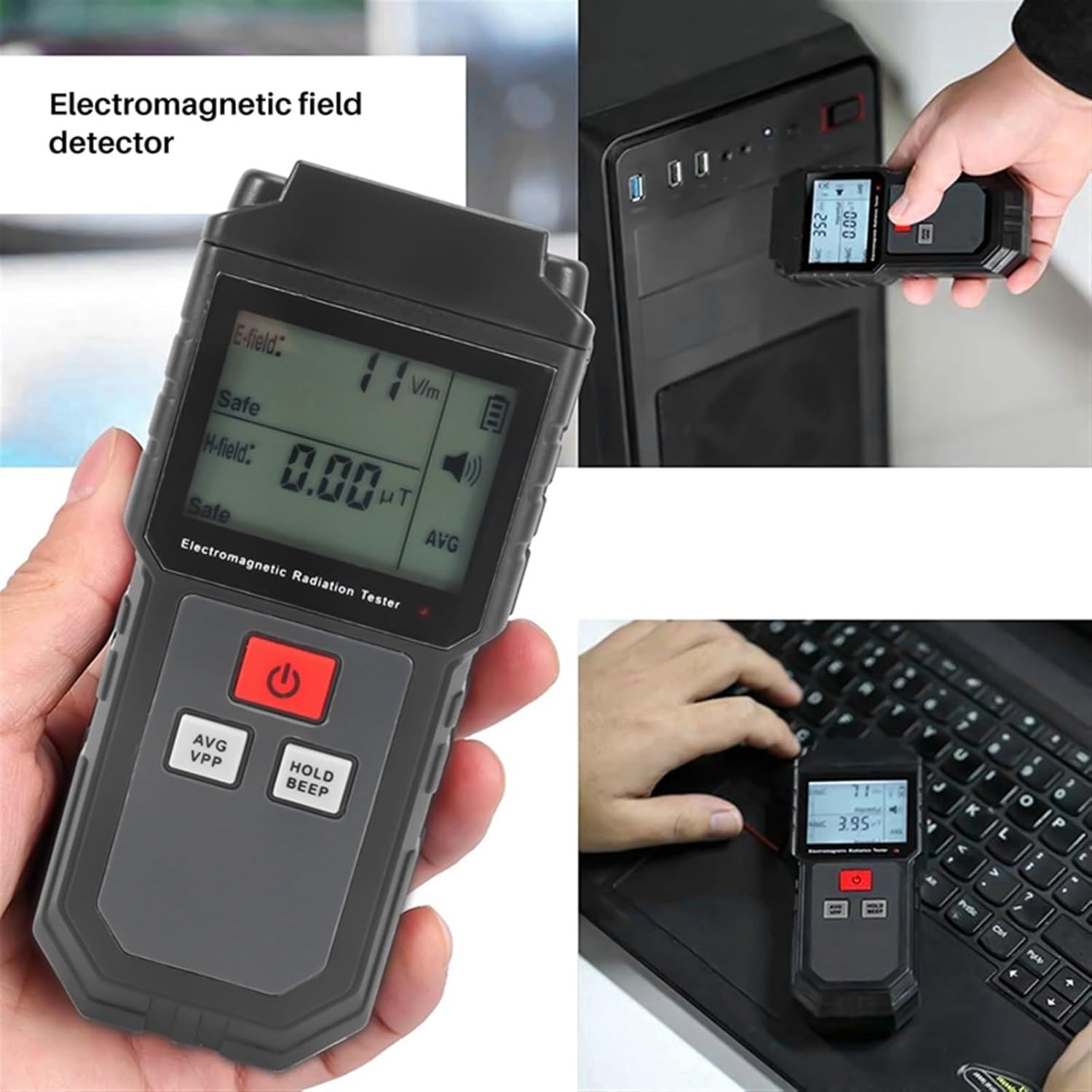 Electromagnetic Field Radiation Tester Emf Meter Handheld Counter Digital Dosimeter Lcd Detector Measurement For Computer Phone