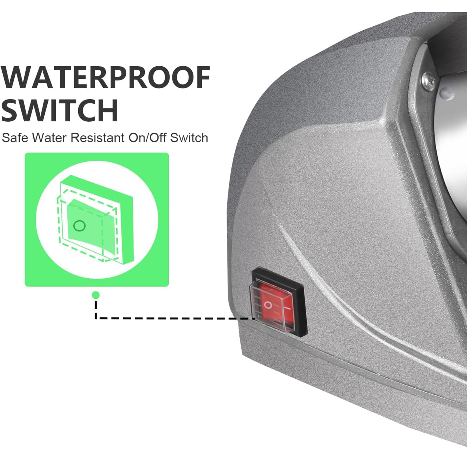 Tritaghiaccio elettrico, 350 W, in acciaio inox, per coni di neve, funzionamento facile, ideale per ristoranti, panetterie, pasticcerie e caffetterie