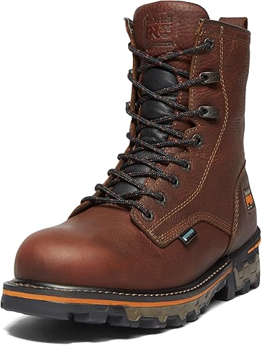Timberland PRO Botas de trabajo y caza impermeables Boondock de 8 pulgadas para hombre