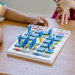 Melissa & Doug Flip-to-Win Portable Wooden Travel Game Board with 25 Flaps & 7 Double-Sided Memory Game Cards—Animals, Colors, Fruits, Shapes & Much More—Preschool Toys for Kids Ages 5+