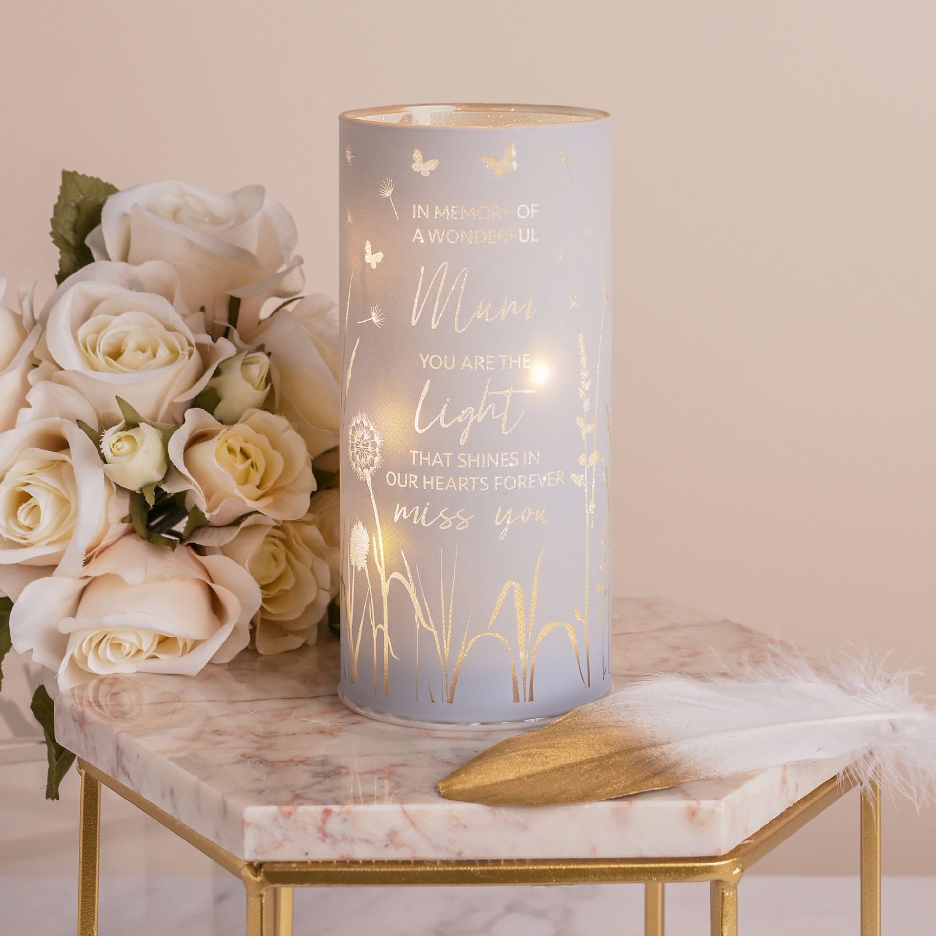 Widdop Thoughts of You LED Memorial Tube Light - Mum - Commemorative Light Present Memory Sentimental Message - Image 2