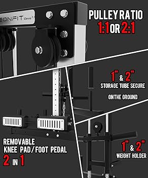 Amazon.com: Eonfit Cable Machine for Home Gym, LAT Pulldown Cable