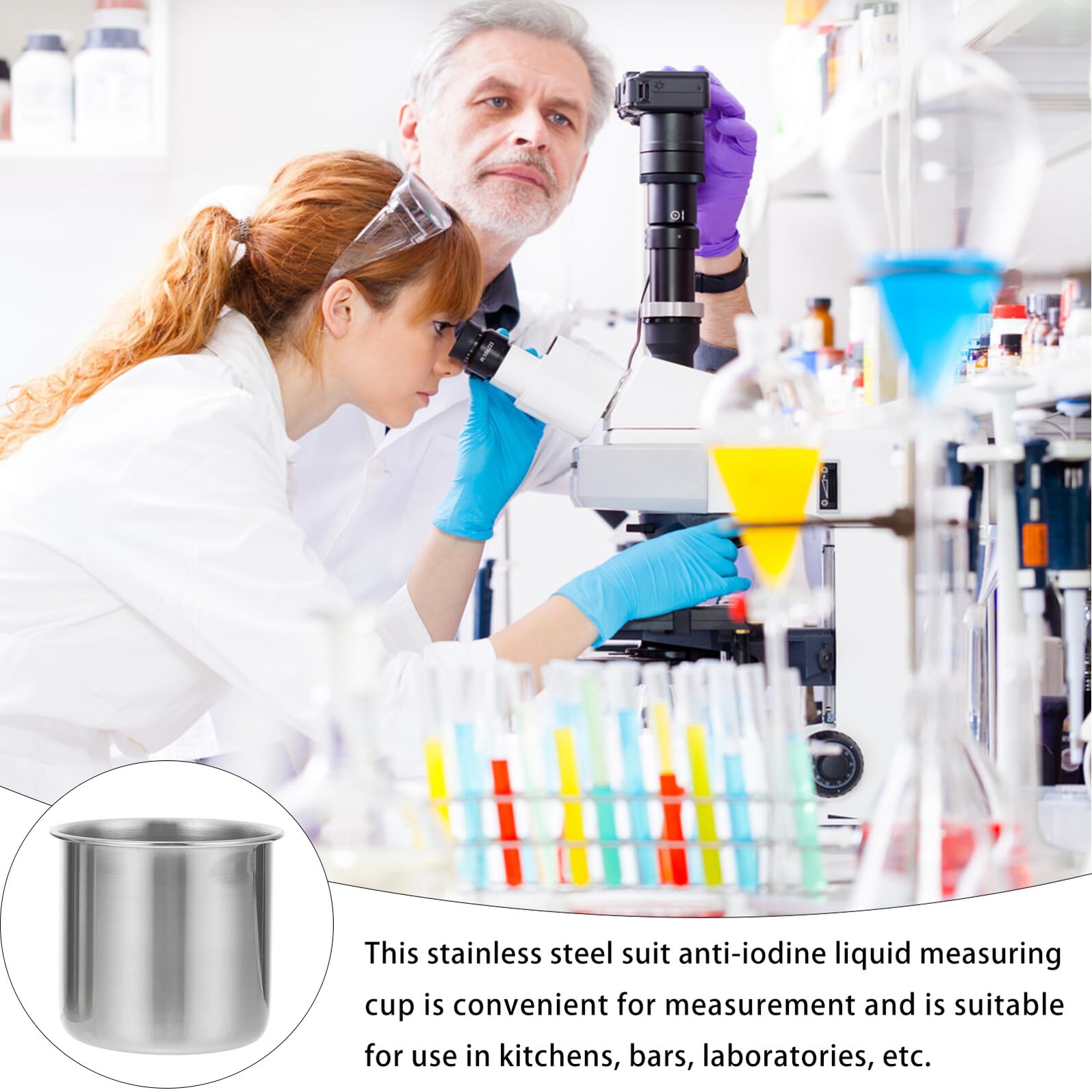 VALICLUD 6 Piezas Vaso De Medicina De Acero Inoxidable Para Uso Laboratorio Vaso Medidor De Herramienta De Medición Para Medicinas Sin Escala