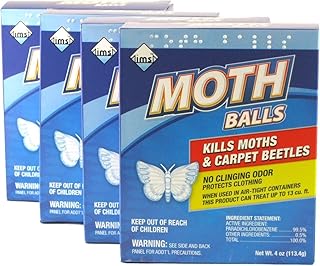 IMS Original Moth Balls, 4 oz, 4 Pack
