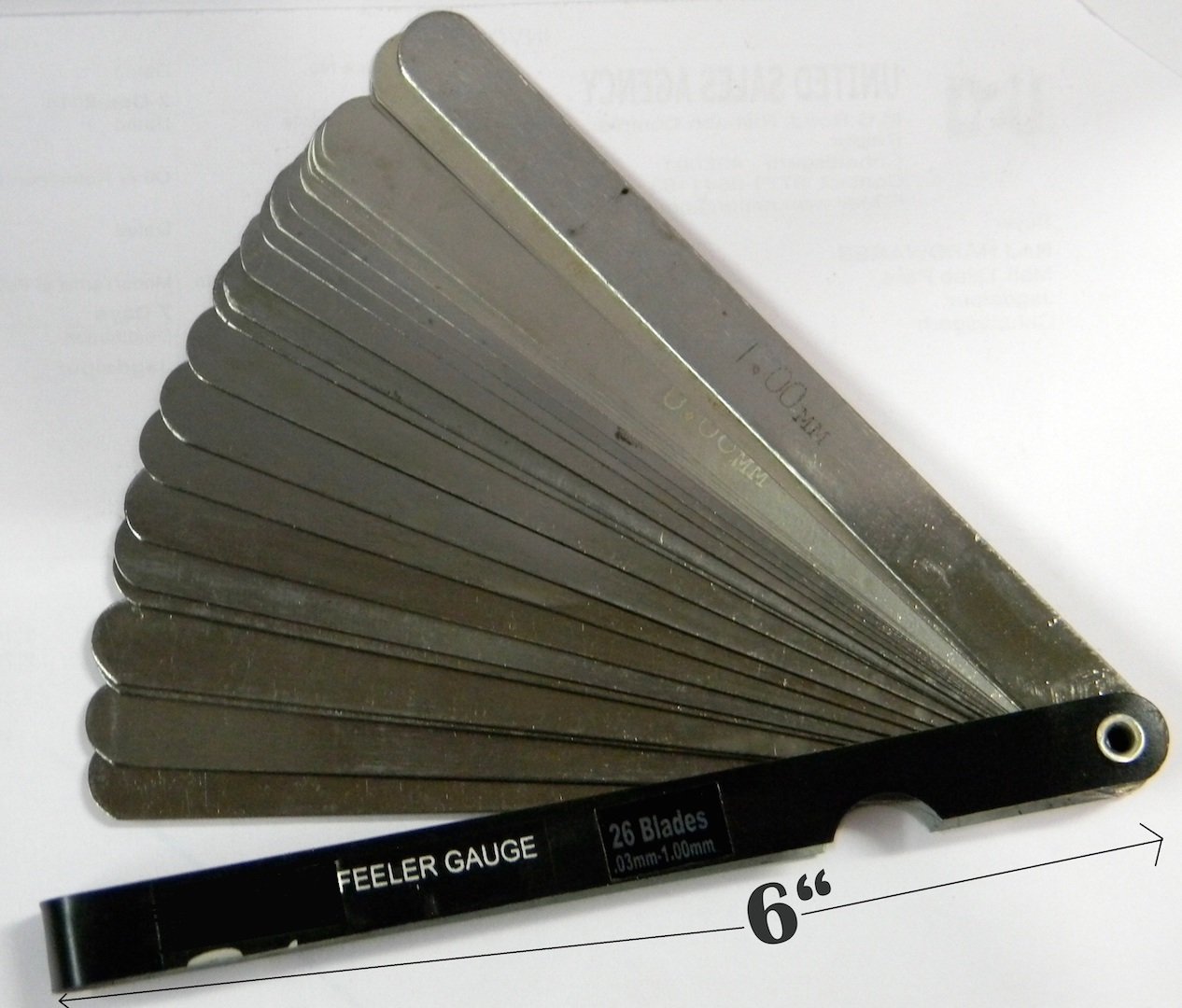 MASTER FEELER GAUGE - 6" X 26 BLADES (B00U7334GW) Amazon Price History, Amazon Price Tracker