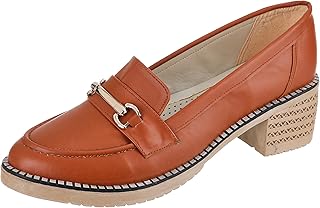 MADYOS closed shoes for women 4cm casual closed shoe with rubber sole