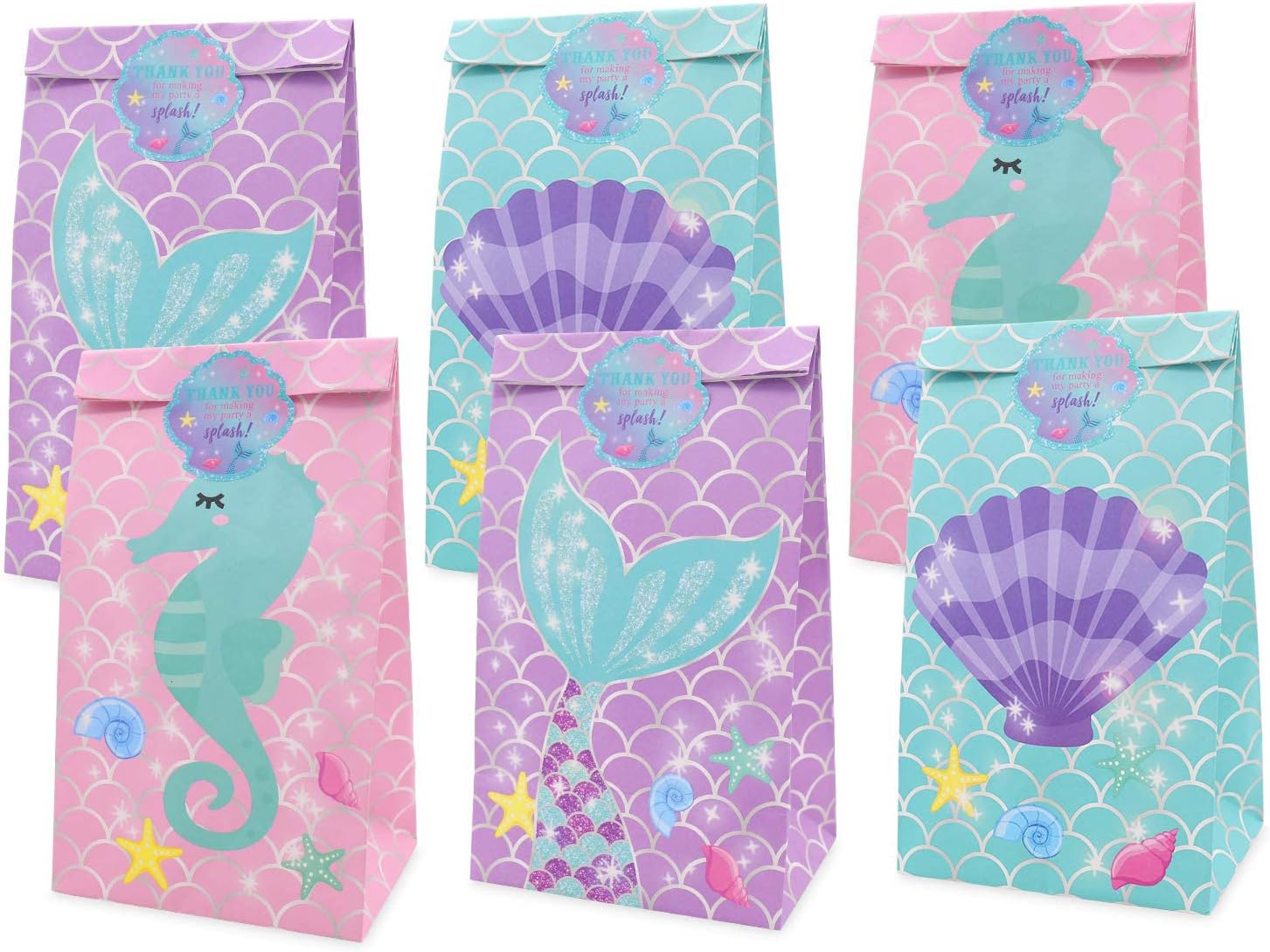 Little Mermaid Party Favor Bags Mermaid Candy Bags Under
