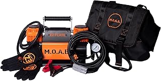 EZ FLATE M.O.A.B. Dual Air Compressor for 4x4 Offroad Vehicles, Fast Inflation, 12V Power, Easy to Use, Storage Bag