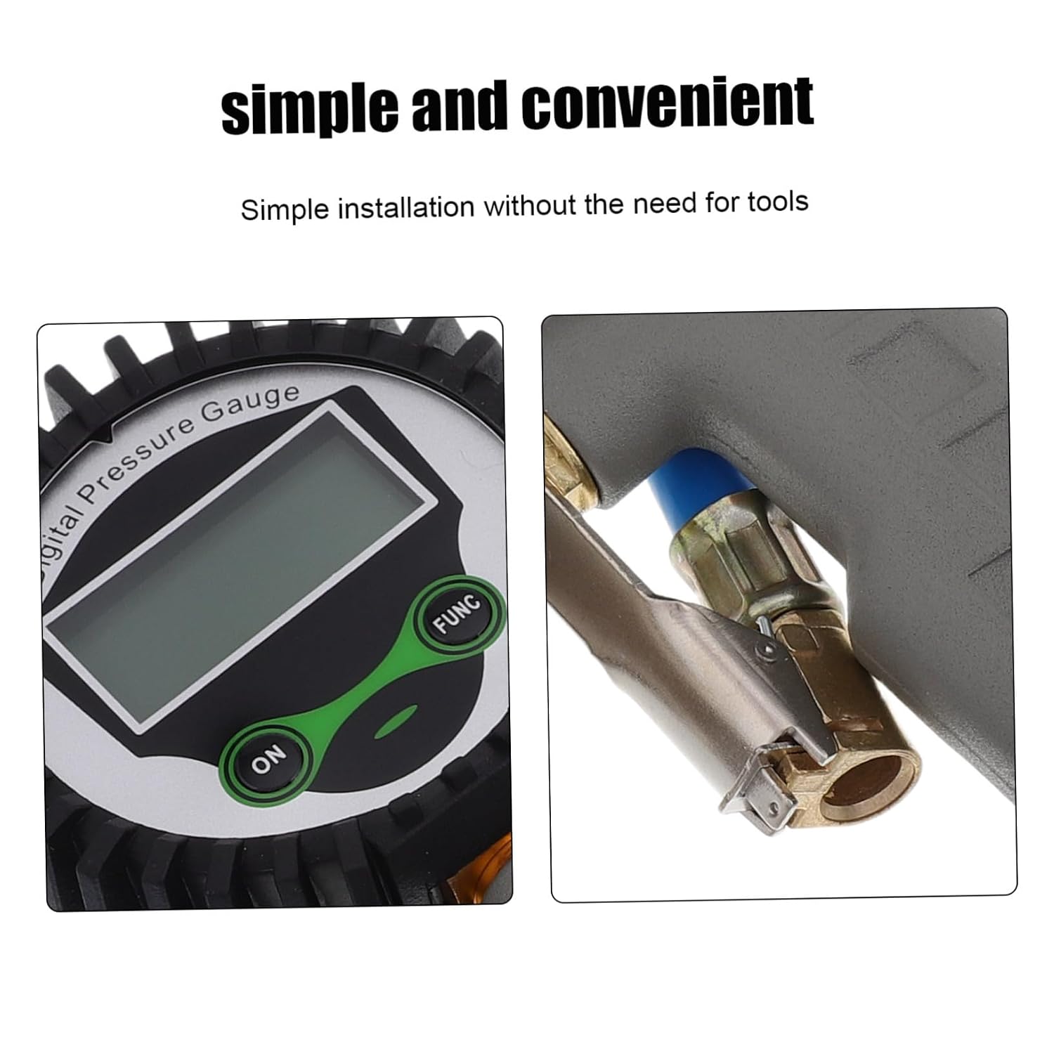 Digital Tire Pressure Gauge Exact Pressure Readings Large Handle for Cars Trucks Motorcycles Bicycles