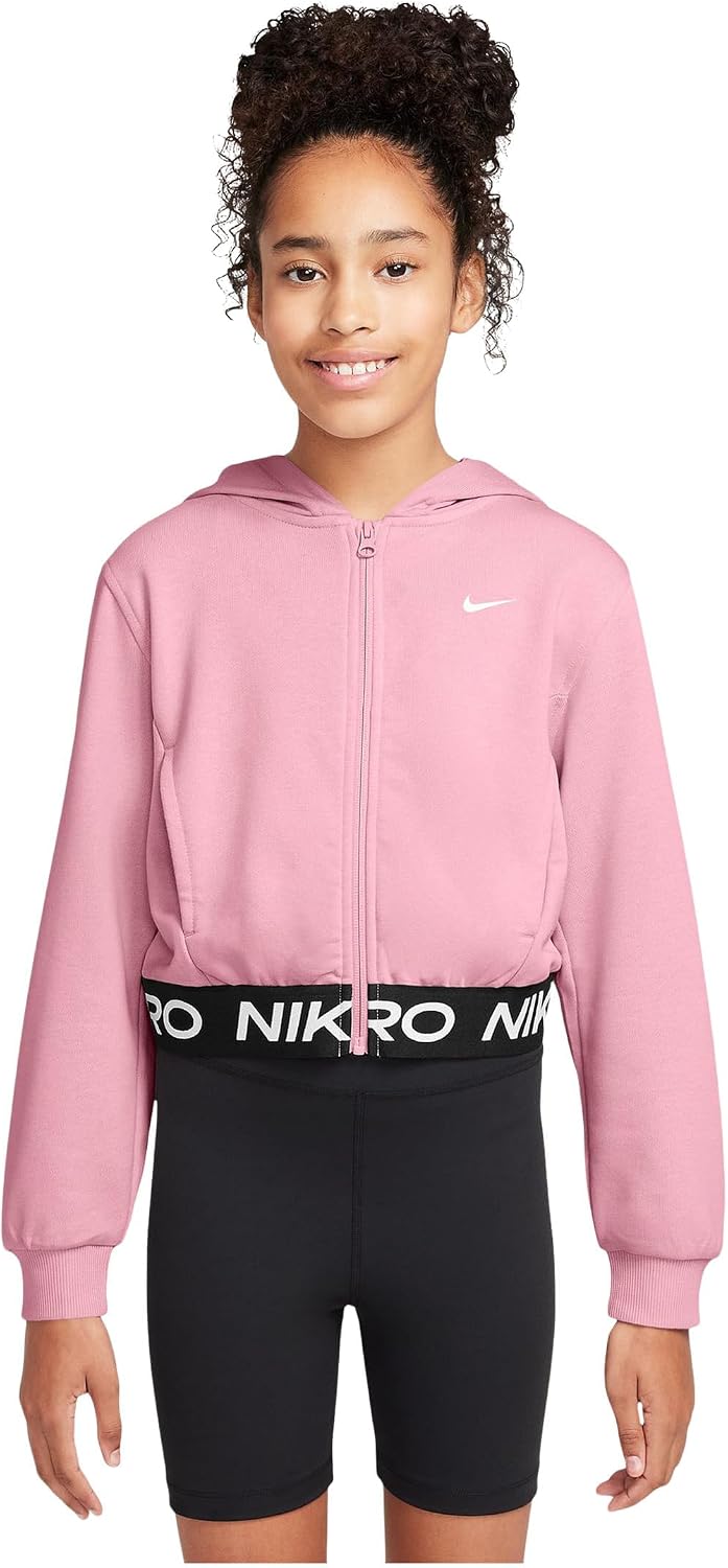 Nike Girls' Pro Fleece Dri-fit Full-zip Hoodie (Big Kid)