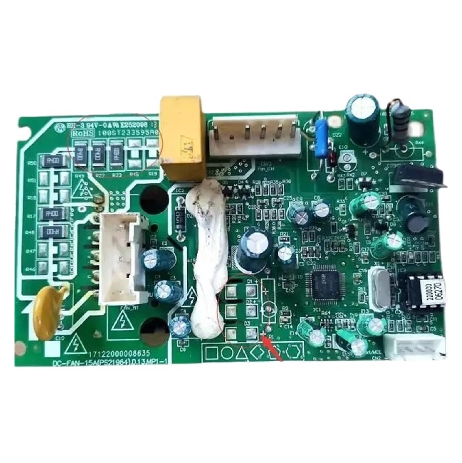 Płyta napędowa wentylatora, moduł silnika prądu stałego 17122000008625 17122000008635 DC-Fan-15A (PS21964)(D Board)
