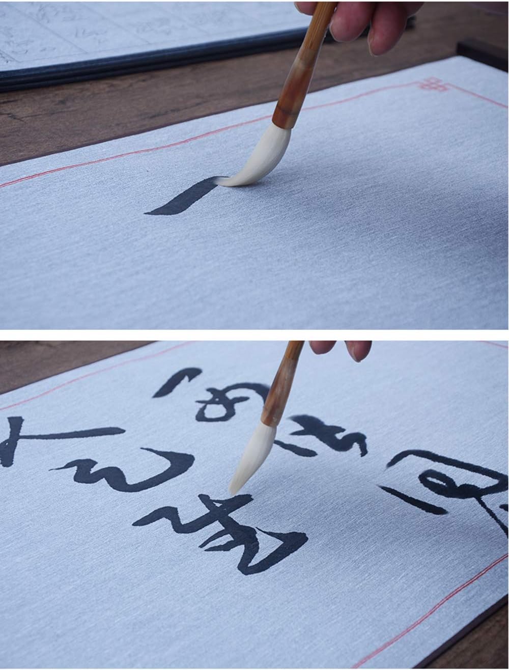 Tianjintang Chinese Handmade Calligraphy Writing Painting Goat Hair Bamboo Sumi Ink Brush (S)