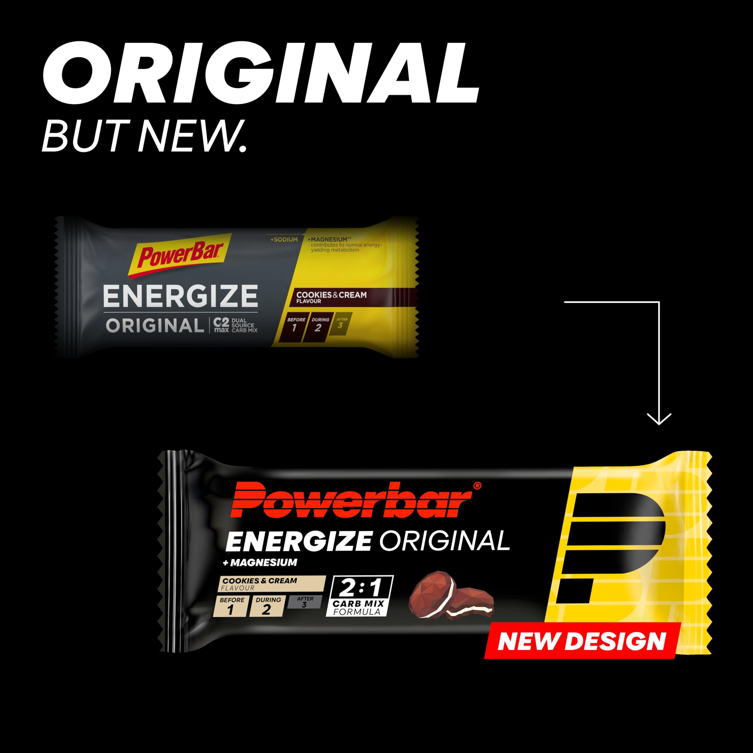 Powerbar Energize Bar (15x55g) Cookies & Cream - Batony - Batony energetyczne