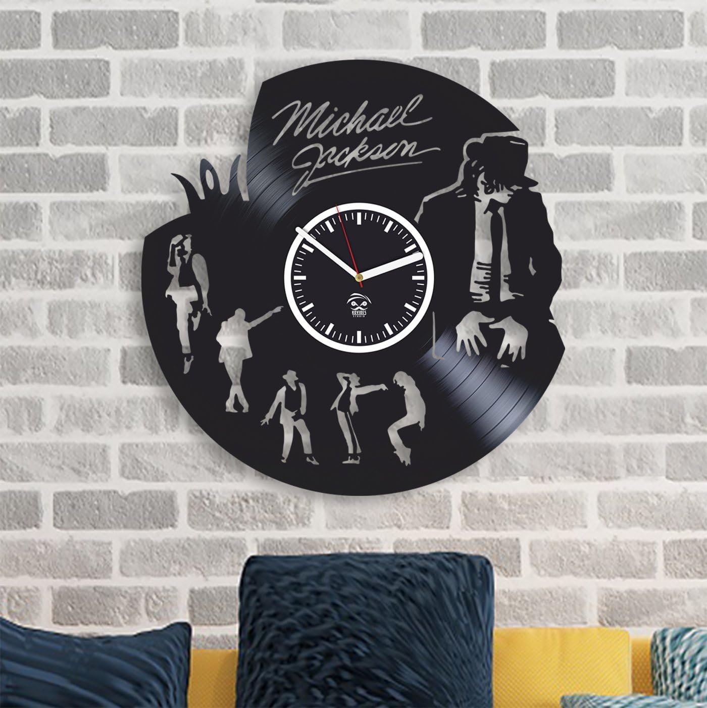 Vinyl Record Clock 12 Inch Michael Pop Music King