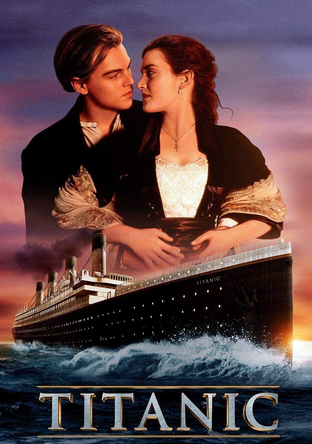 ERUZO 5D DIY Diamond Painting Set Titanic Movie Poster for Home Wall Decoration 40x50cm