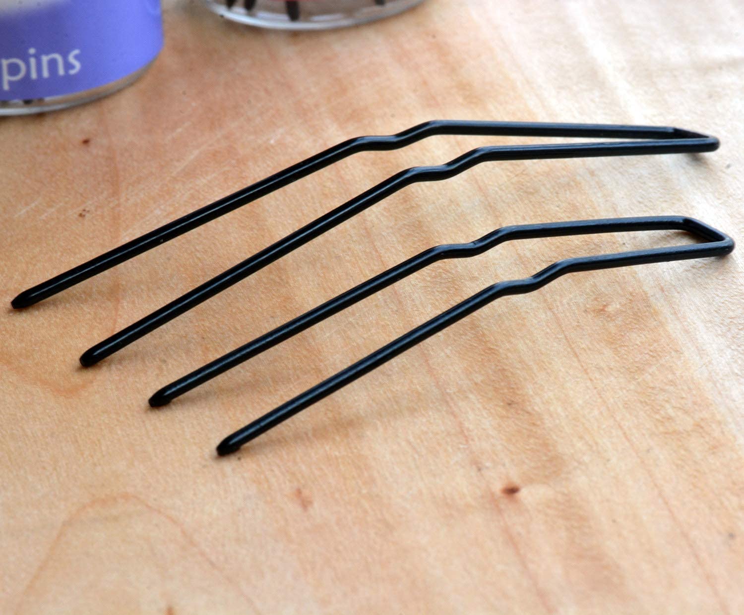 Professional Ballet U Shaped Hair-Pins ROCST Black for Woman Girl Buns 3 inch 12 Pack(Black)