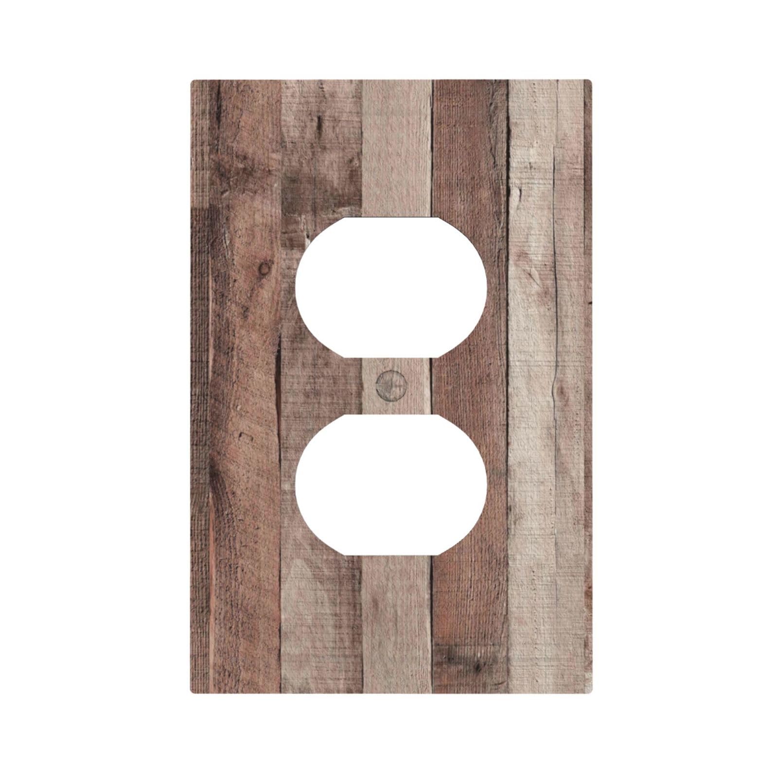 Vintage Wood Switch Plates - Black Rustic Wall Decor -25 Vintage Wood Switch Plates - Black Rustic Wall Decor -25