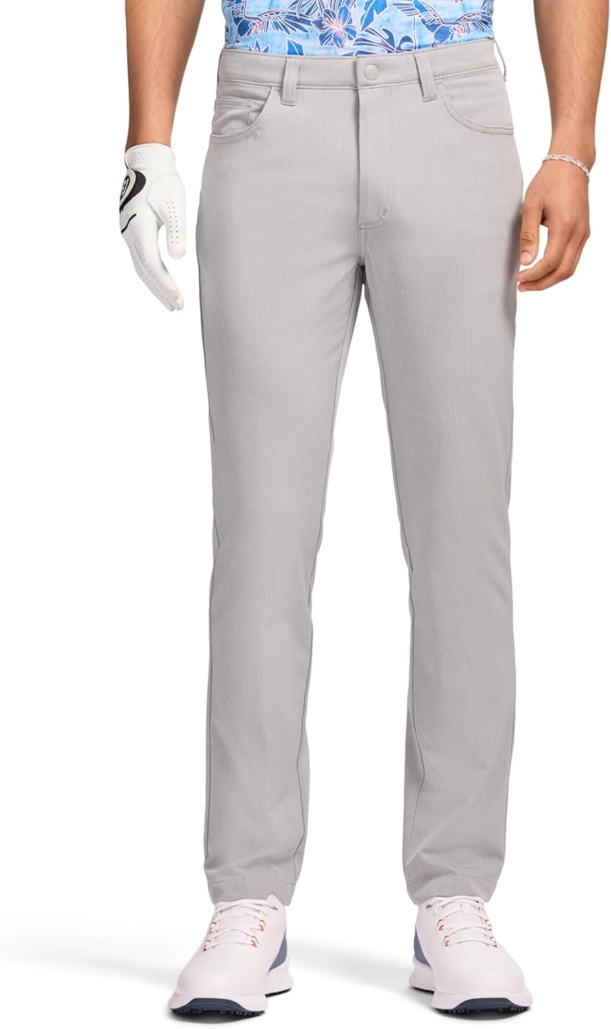 Izod Men's Swingflex Performance Stretch Dobby 5 Pocket Straight Leg Pant