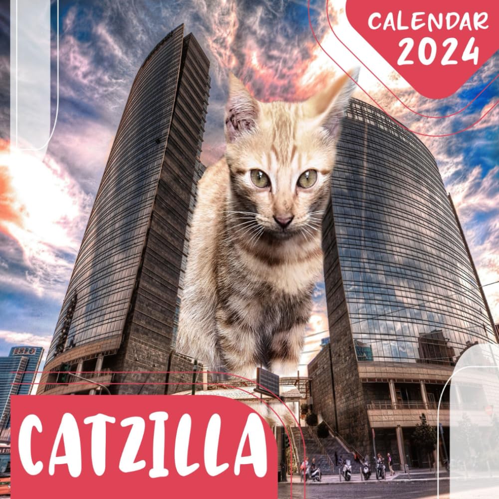 Catzilla Calendar 2024 12Month Calendar, January to