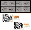 CROWNSHOP Electric Meat 2800W Mincer Grinder Food Grinding Mincing Machine Sausage Maker Stuffer with 7 Attachments Included Grind Variety of Poultry Meat