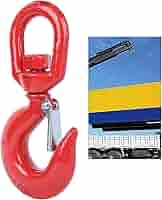 Gancio Di Sollevamento 2 Tonnellate Con Blocco Sicurezza - Acciaio Legato, Per Edilizia E Industria - Foto 9