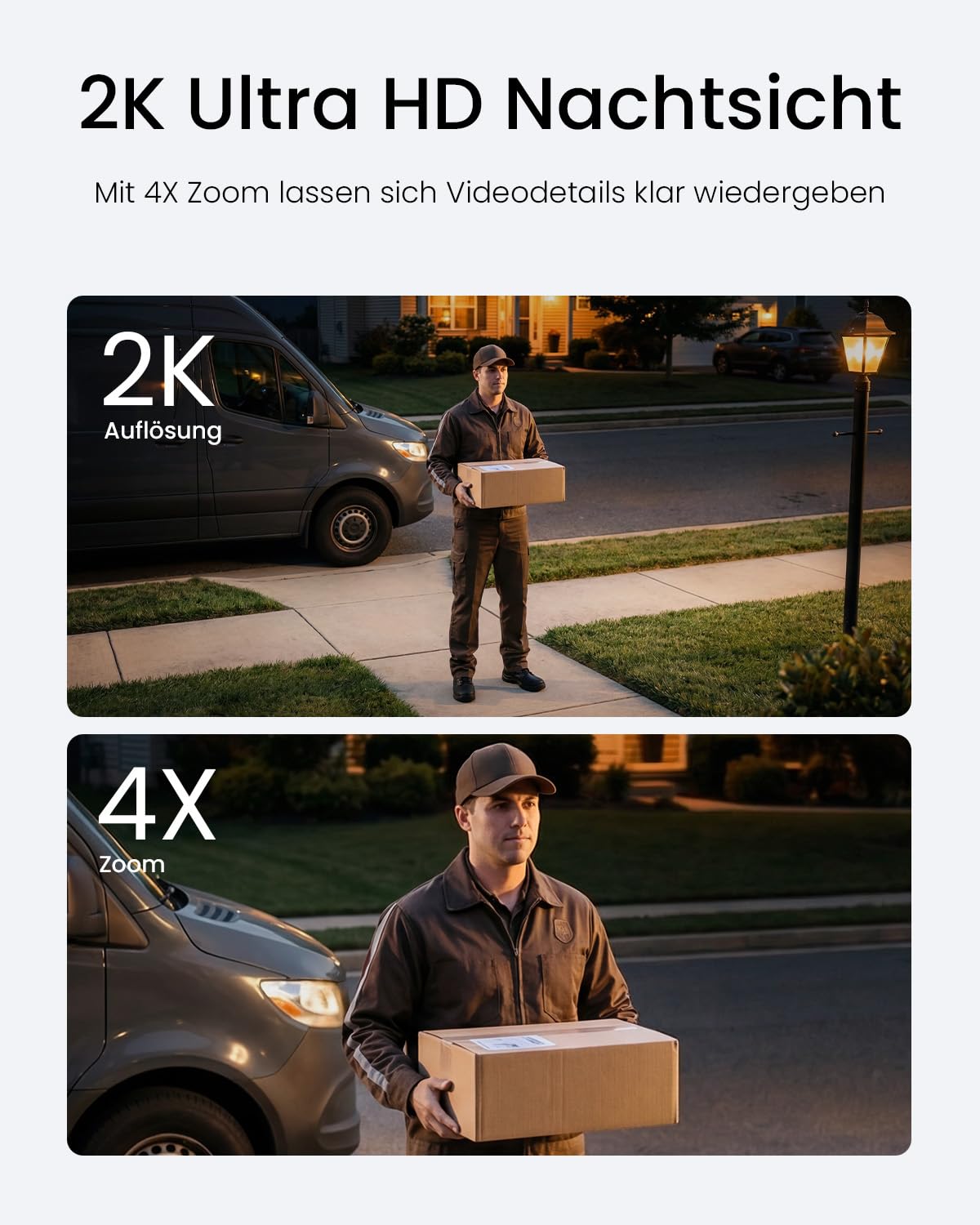 ieGeek 24/7 AOV Überwachungskamera Aussen mit Auto-Tracking, 2K 360° PTZ Kamera Solar mit 5W Solarpanel & 9000mAh Akku, 30m Farbnachtsicht, Camera Outdoor WLAN Kabellos mit Intelligente Erkennung, S7