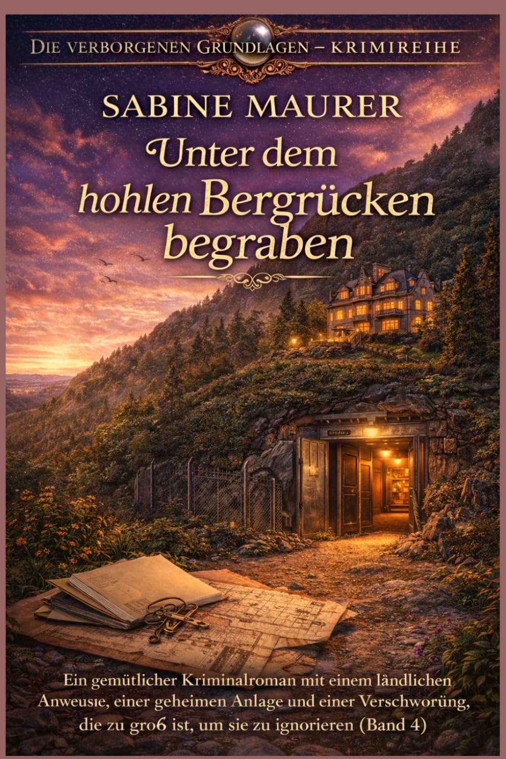 Unter dem hohlen Bergrücken begraben: Ein gemütlicher Kriminalroman mit einem ländlichen Anwesen, einer geheimen Anlage und einer Verschwörung, die zu ... 4) (Die verborgenen Grundlagen – Krimireihe)
