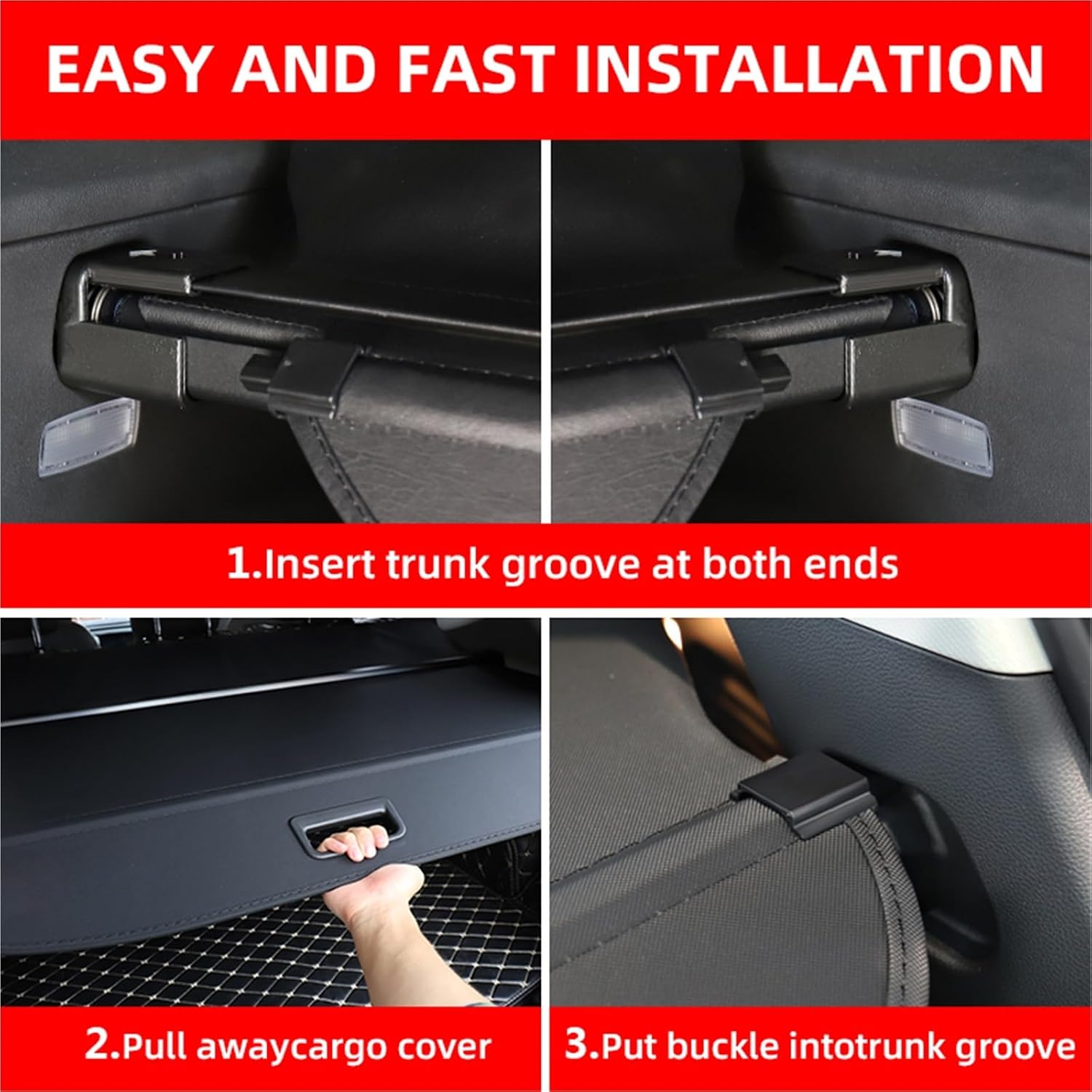 for Porsche Cayenne 2003-2017 Retractable Trunk Cargo Cover Parcel Rack Anti-Peeping Shield Privacy Auto Interior Accessories(2011-2017 Canvas)