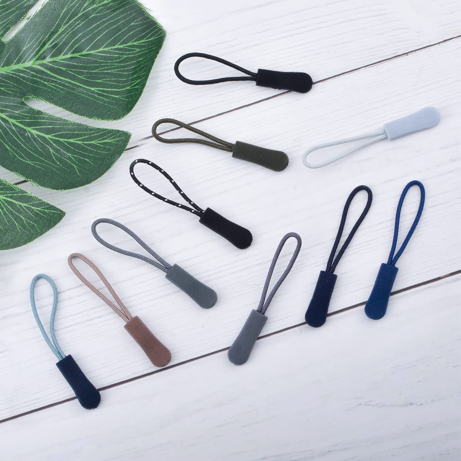 WANDIC Reißverschluss-Zugbänder – 56 Bunte Nylon-Zippulls Für Jacken, Rucksäcke & Koffer