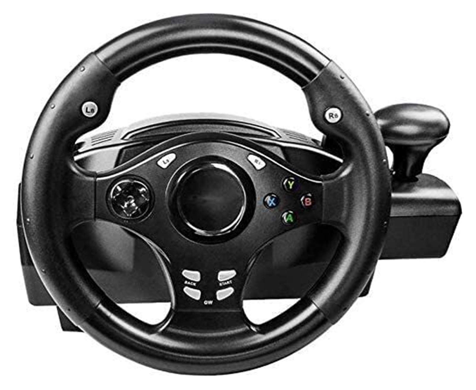 RajoNN Volante de PC con simulación de Pedales sensibles, Compatible con PS4/PS3/PC