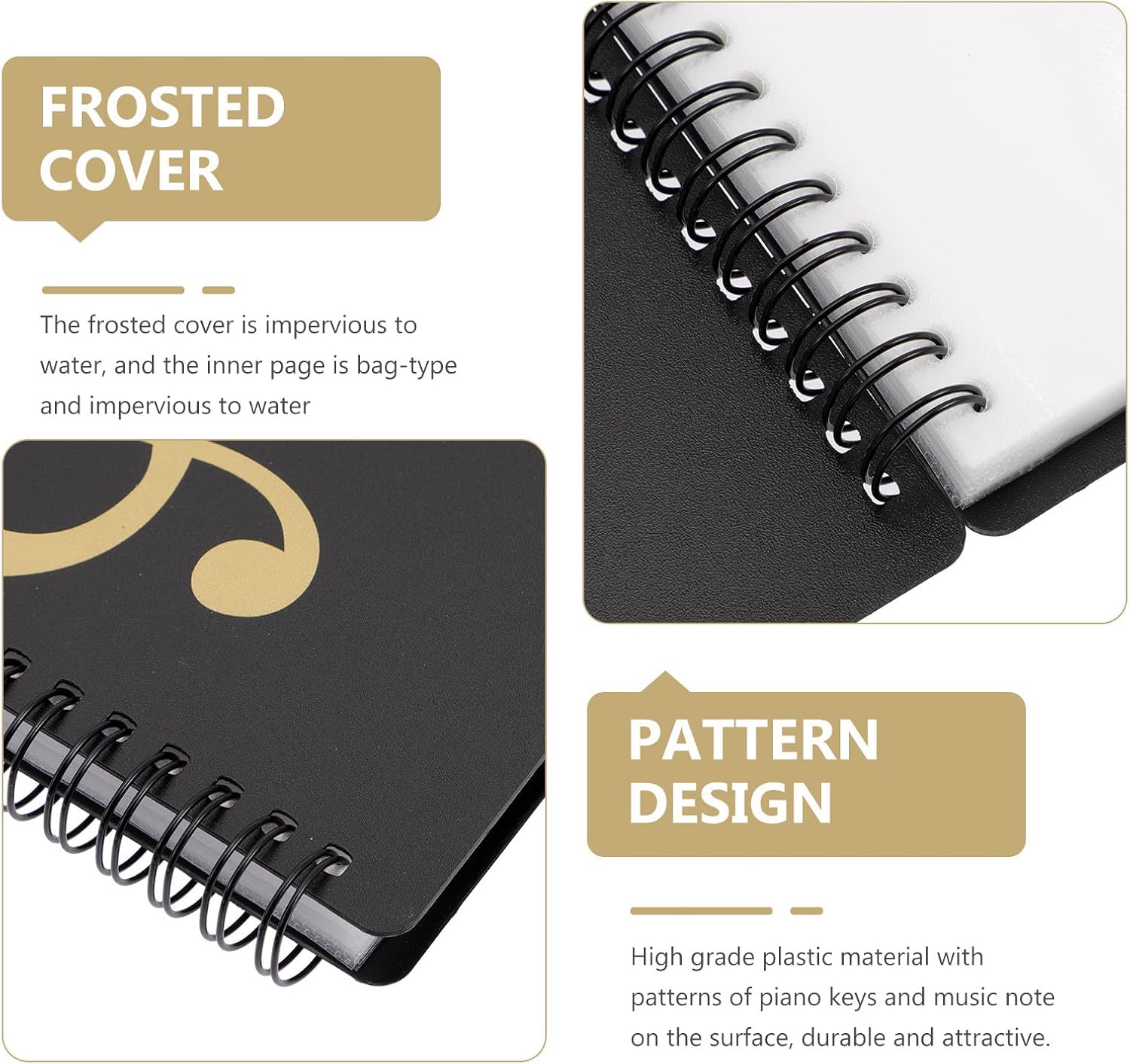 A4 Music Folder 60 Sleeves Multi-Layer Sheet Music Storage Binder for Piano Scores Test Papers and Documents for Students and Performances