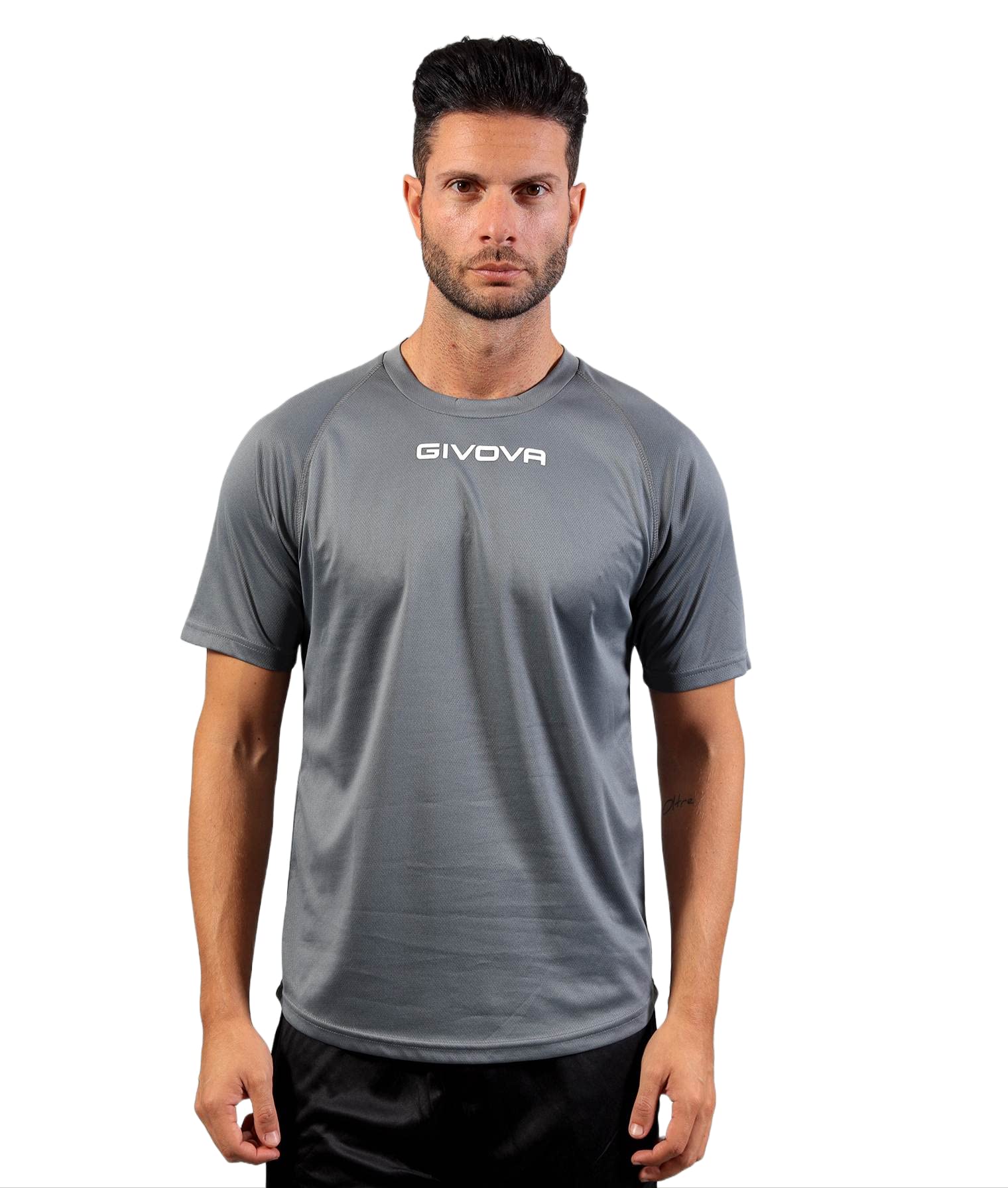 Givova - MAC01 Sport T-shirt, dark grey, 4XL
