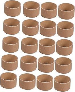 CORHAD 20piezas Tubos De Papel Para Manualidades Infantiles Redondos Marrones Perfectos Para Pintar y Crear Proyectos De Arte Casa Escuela