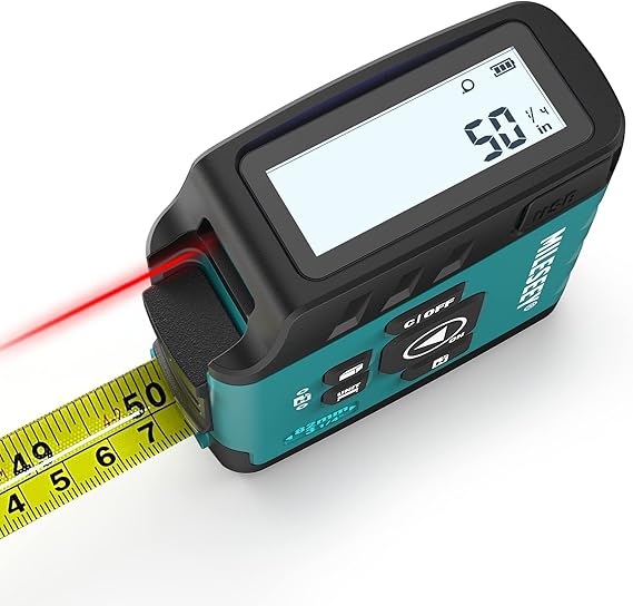 MiLESEEY Laser Tape Measure 3in1, Laser Measure 131Ft, Tape Measure