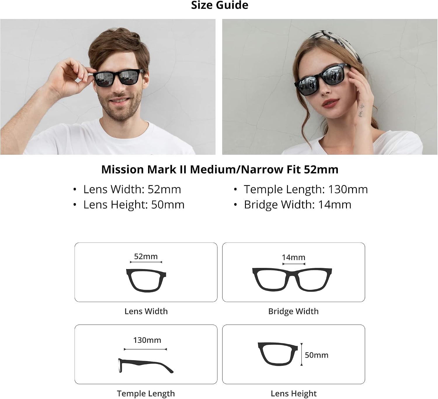 J+S Mission Mark II Rectangle Sunglasses, Polarized Sunglasses with 100% UV protection