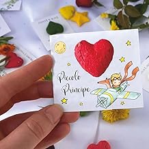 Regalami. Shop Set of 8 Small Prince Wedding Favour Tags with Plantable Heart Containing Meadow Flower Seeds for Christening, Communion, Party, Gadget, Gift (8 Cards with Heart)