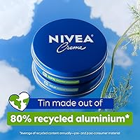 Vista 10 de NIVEA Creme Body, Face and Hand Moisturizing Cream for All Skin Types, Rich Body Moisturizer with Provitamin B5, 13.5 Oz Tin