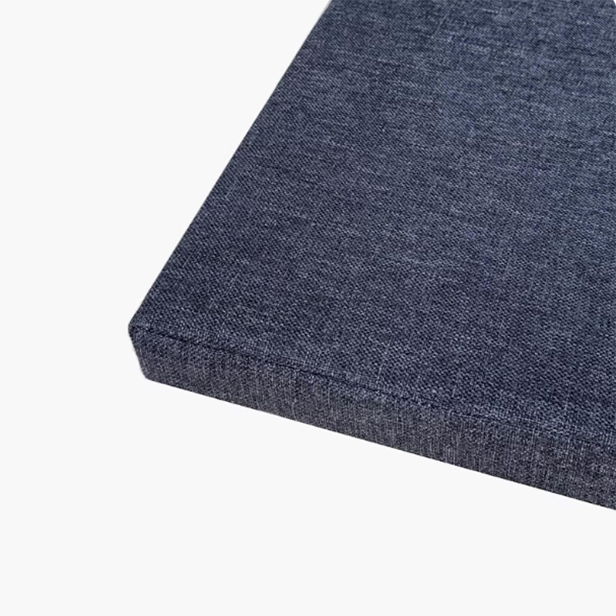 Coussin de banc pour terrasse et jardin grand confort gris foncé lavable en mousse résiliente