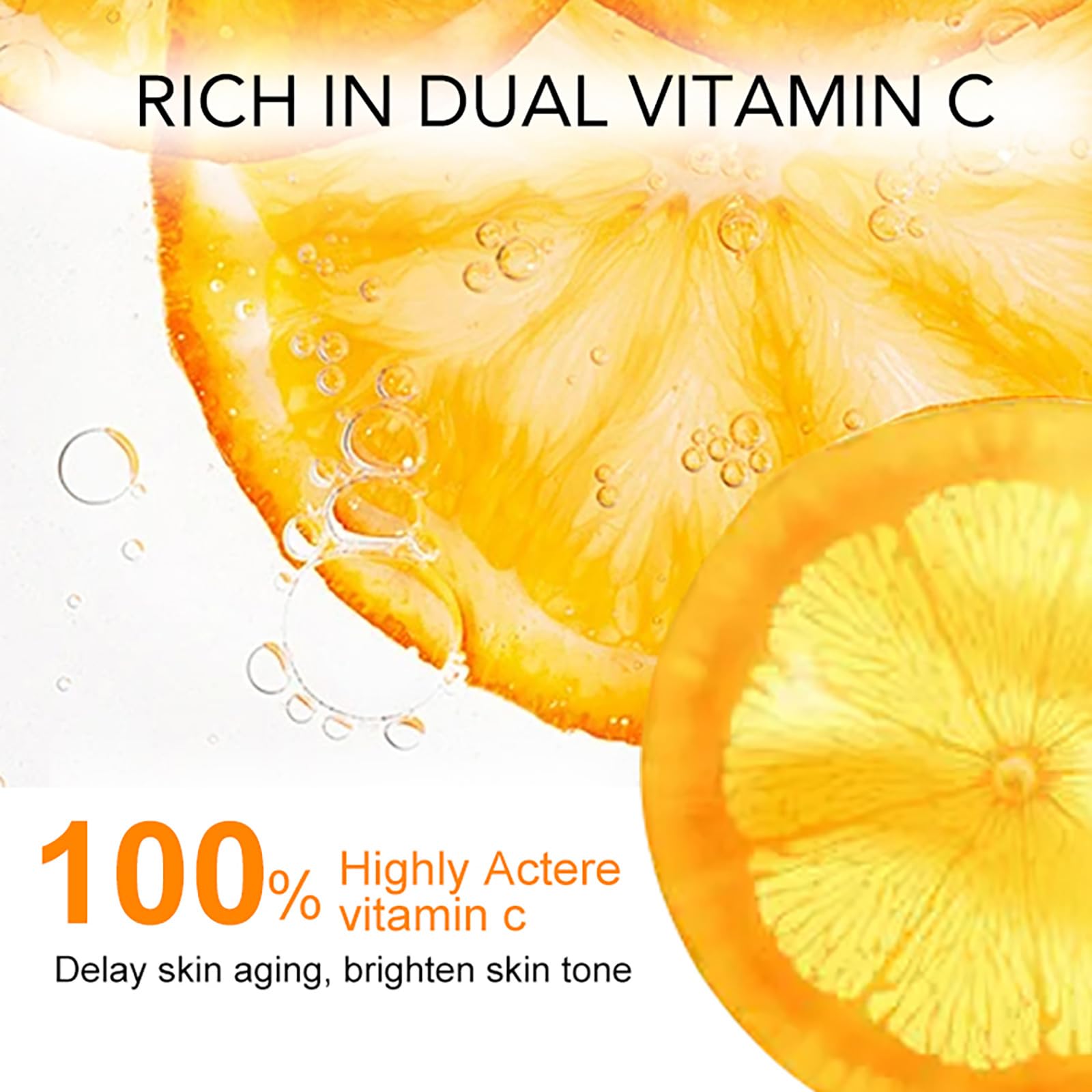 AILKE - Set schiarente 4 in 1 con vitamina C, schiarente, riduce macchie scure, rughe, pelle liscia, anti-invecchiamento, con niacinamide, glicerina, idratante per la pelle, per uomini e donne