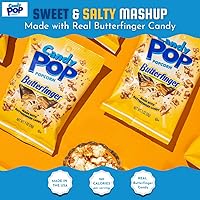 Vista 3 de Candy Pop Butterfinger Palomitas de maíz recubiertas de caramelo (bolsas de 5.25 onzas, 1 paquete)