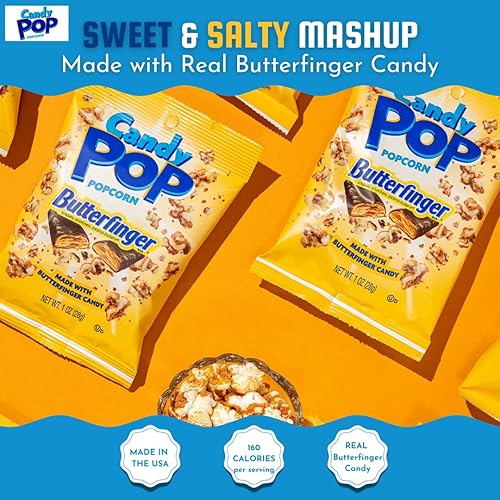 Miniatura 3 de Candy Pop Butterfinger Palomitas de maíz recubiertas de caramelo (bolsas de 5.25 onzas, 1 paquete)