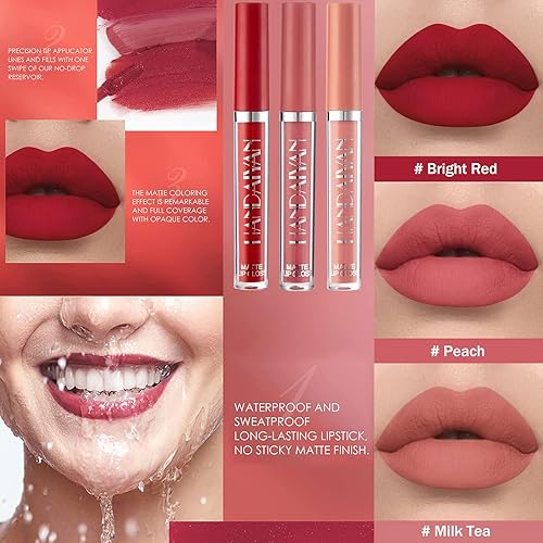 Miniatura 4 de Juego de maquillaje todo en uno completo de 12 colores sombra de ojos natural, polvo compacto de 2 colores, base líquida, lápices labiales,