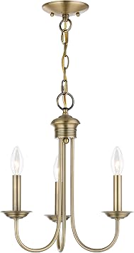 Livex Lighting 42683-01 Mini Chandelier, Antique Brass