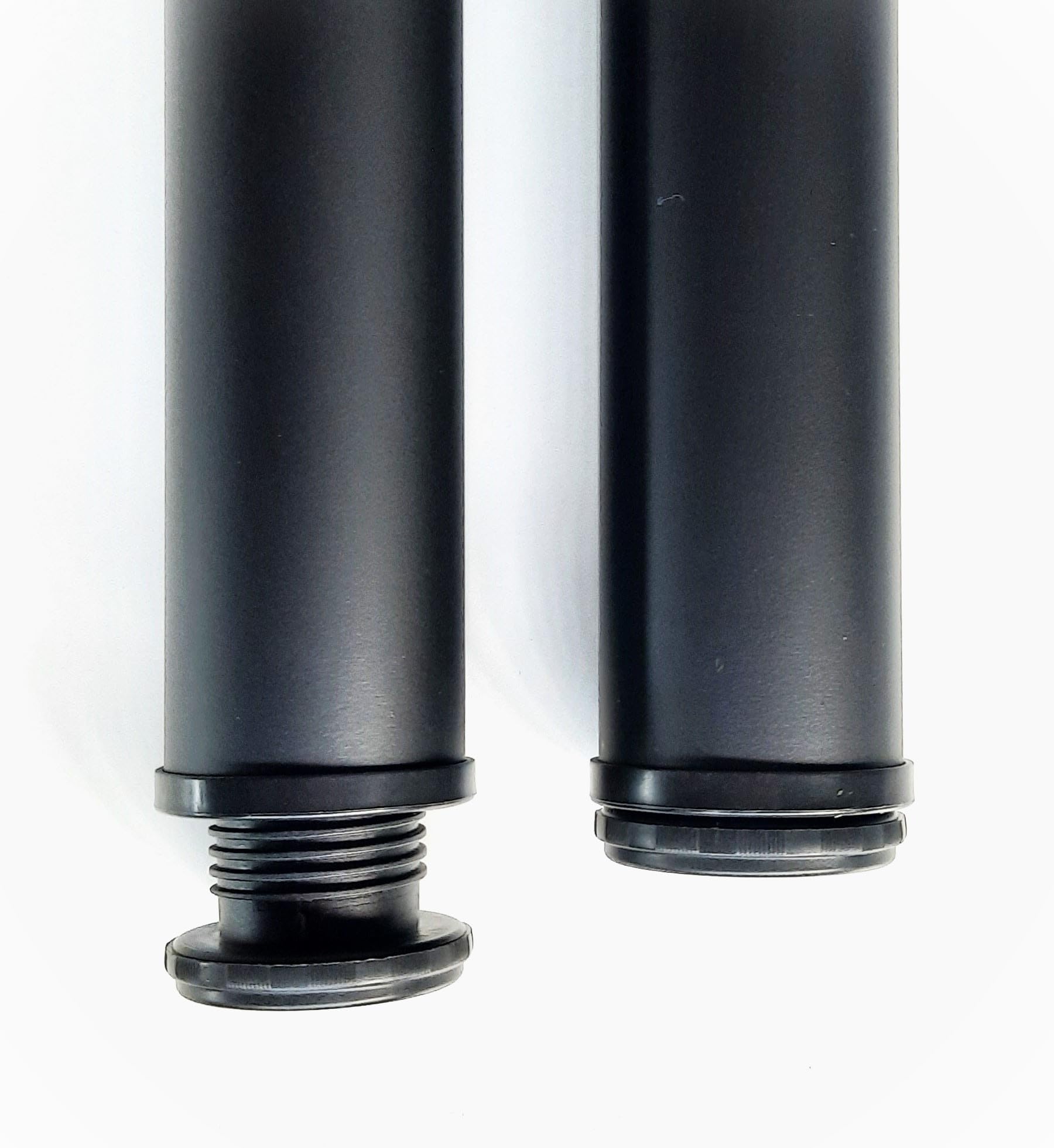 durante® TFD23 Tischbeine Schwarz matt 4er Set H 710 mm | höhenverstellbar + 25mm, Metall, Durchmesser 60 mm, inkl. Montagematerial, für Esstische Schreibtische