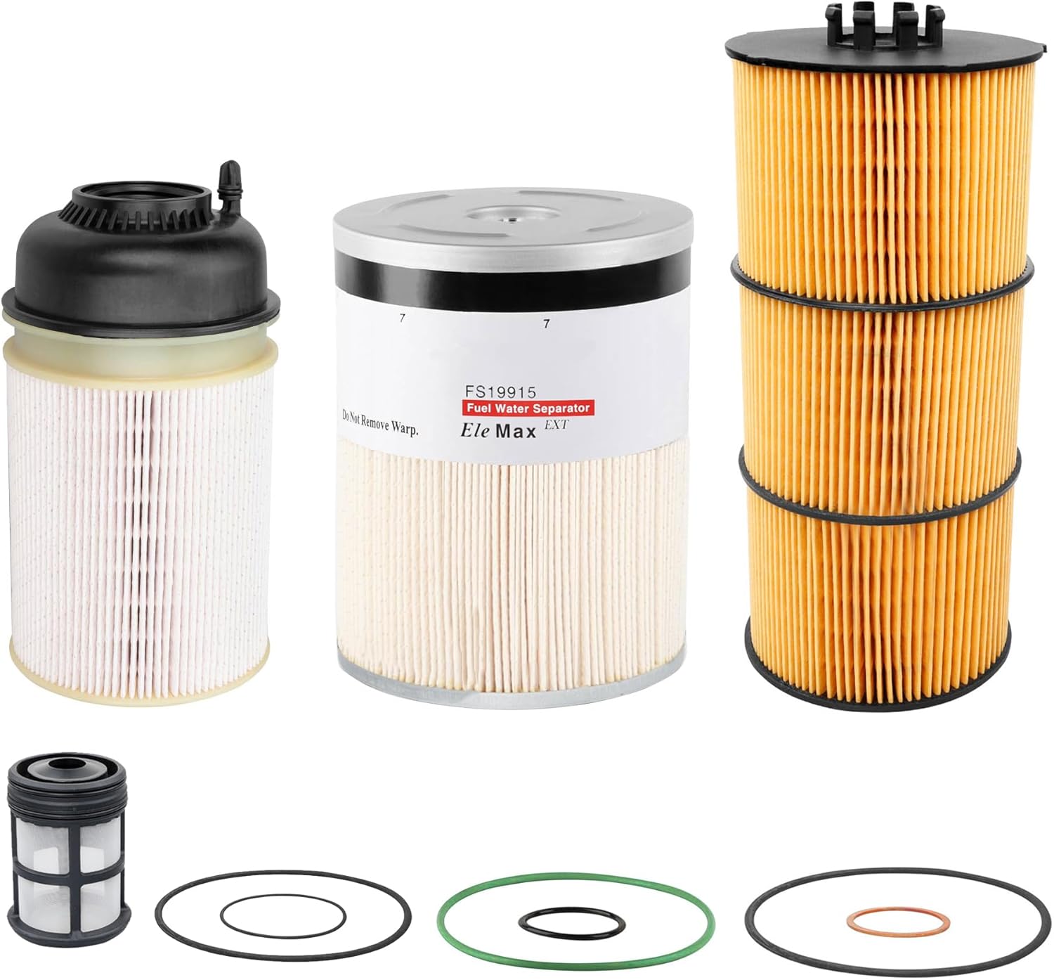 DD15 Fuel Filter Water Separator and Oil Filter kit Compatible With 2013-2019 Freightliner Cascadia/Western Star Detroit DD13 DD16 Engines Replaces# FS19915 PF9908 P551005