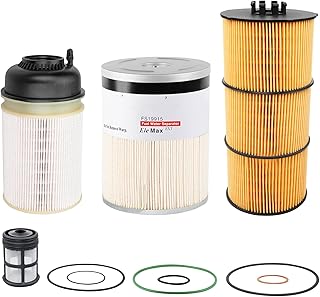 DD15 Fuel Filter Water Separator and Oil Filter kit Compatible With 2013-2019 Freightliner Cascadia/Western Star Detroit DD13 DD16 Engines Replaces# FS19915 PF9908 P551005