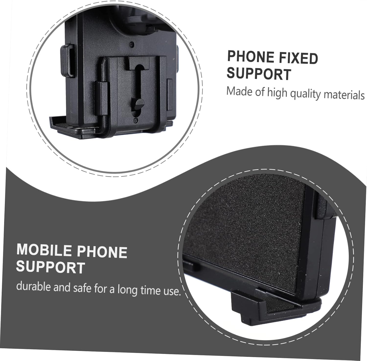 ULTECHNOVO Motorcycle Phone Mount Handlebar Phone Holder Alloy Shockproof Cell Support for Bike Easy Assembly