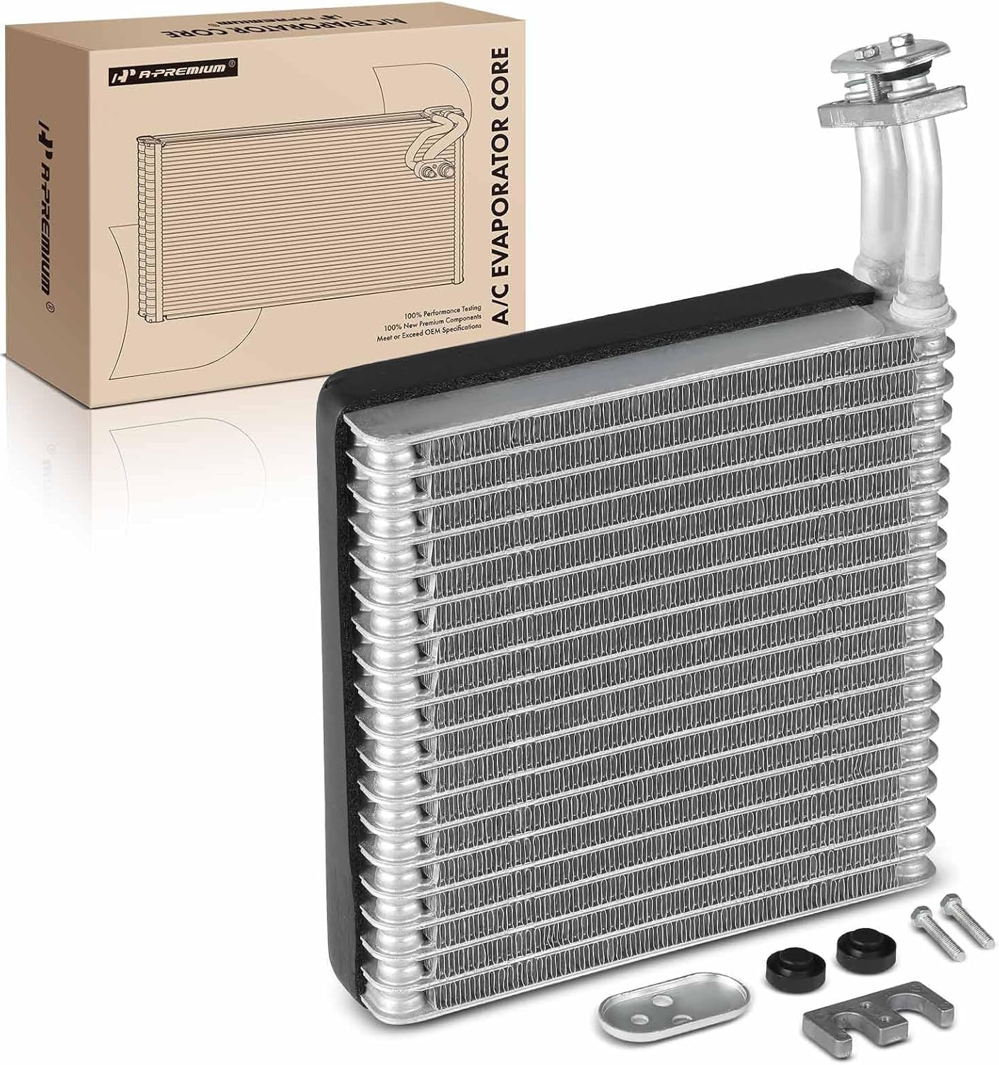 A-Premium Front A/C Evaporator Core Compatible with Dodge Nitro 2007-2011, Jeep Liberty 2008-2011, with Pressing Plate