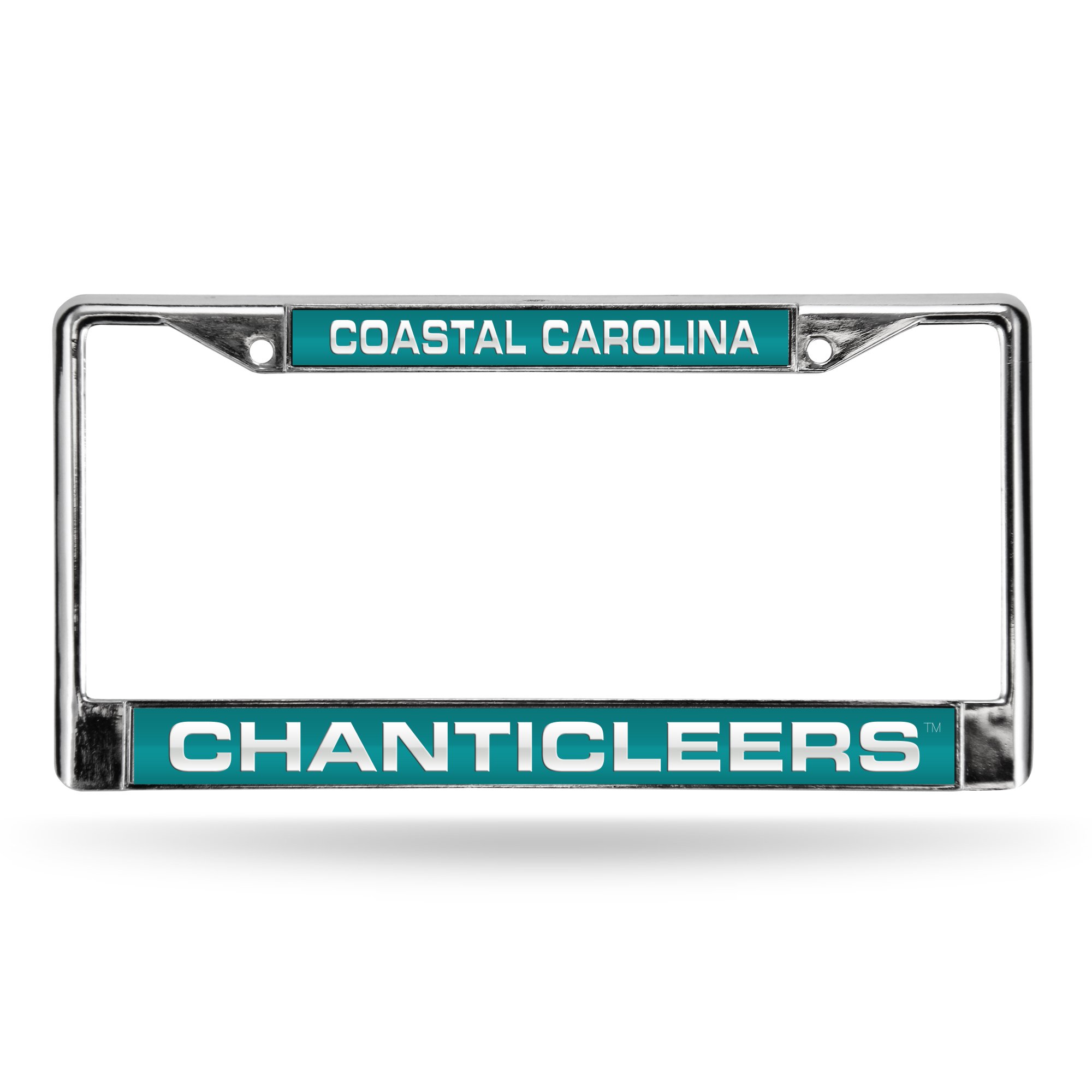 Rico Industries NCAA Coastal Carolina Chanticleers Standard Chrome Laser License Frame 12